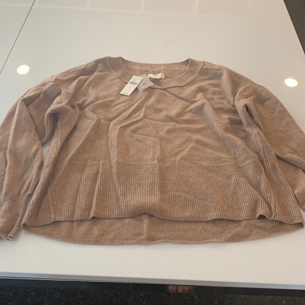 COPY - Maeve by Anthropologie soft sweater in blush color